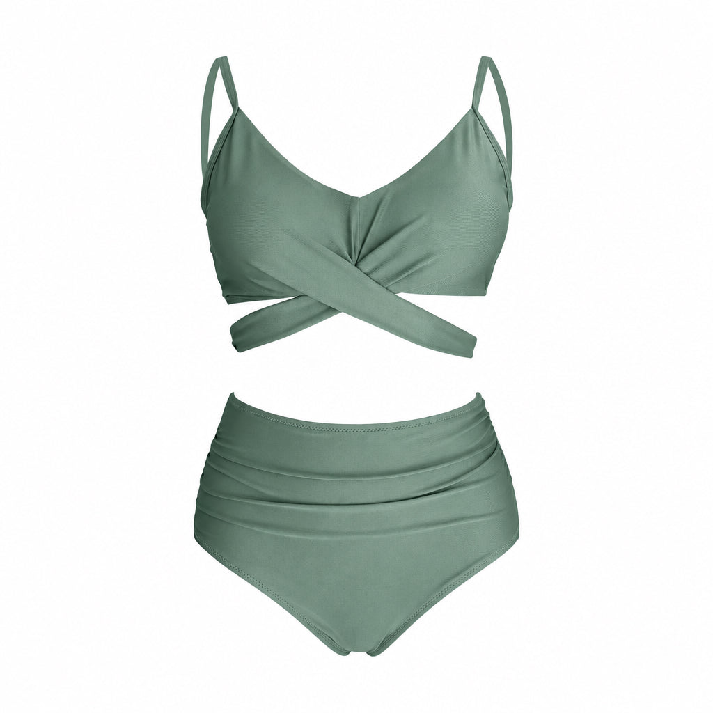 NR105 Acrawnni bikinis, dvi dalys, susikertančiais dirželiais, dydis M - PIGIUKAI