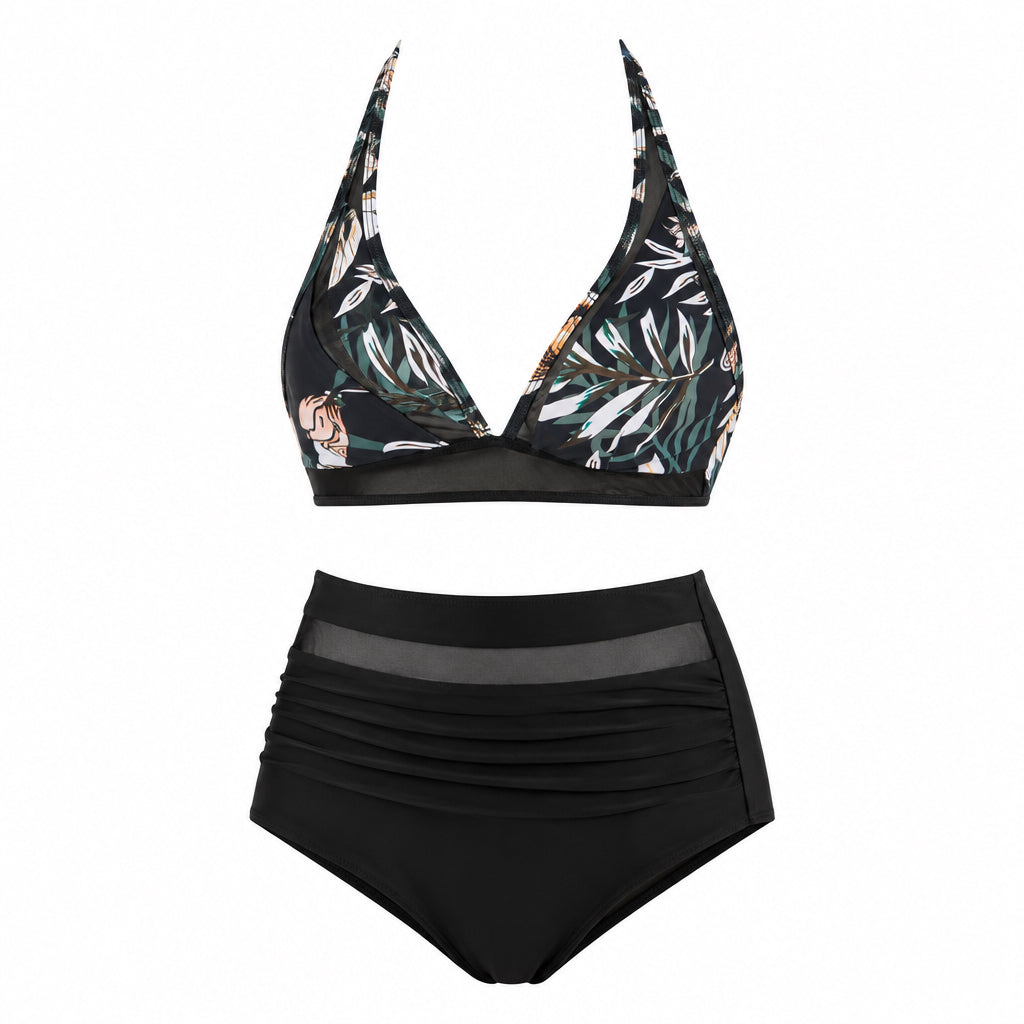 NR99 Bikinis su nuimamais dirželiais ir raštu, dydis XL - PIGIUKAI