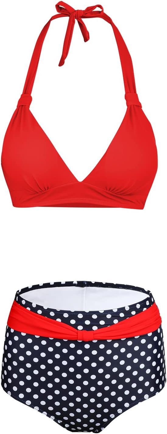 NR40 SEAFORM bikinis, dvi dalys, raudona/taškuota, dydis M - PIGIUKAI