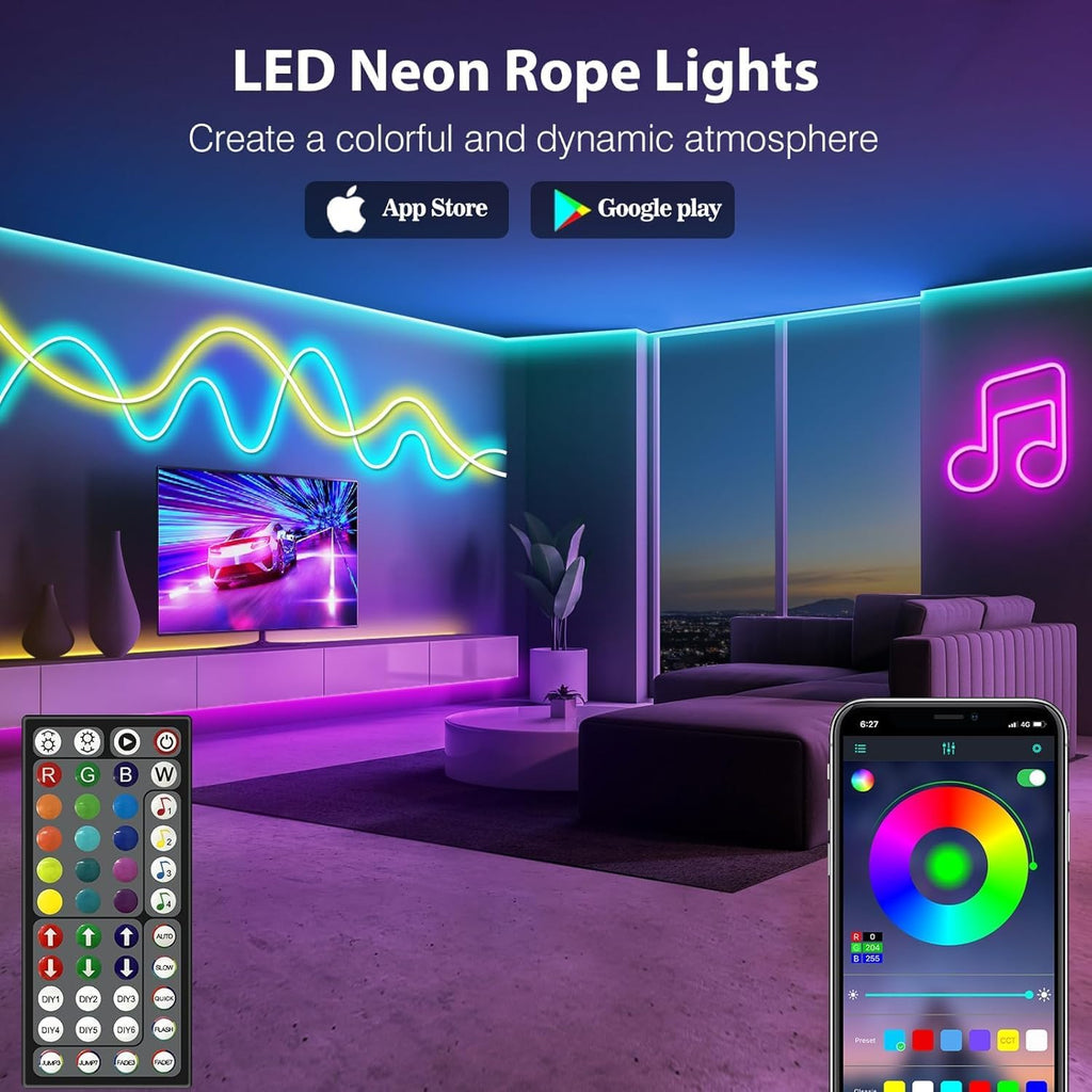 Spalvota LED juosta 15 m