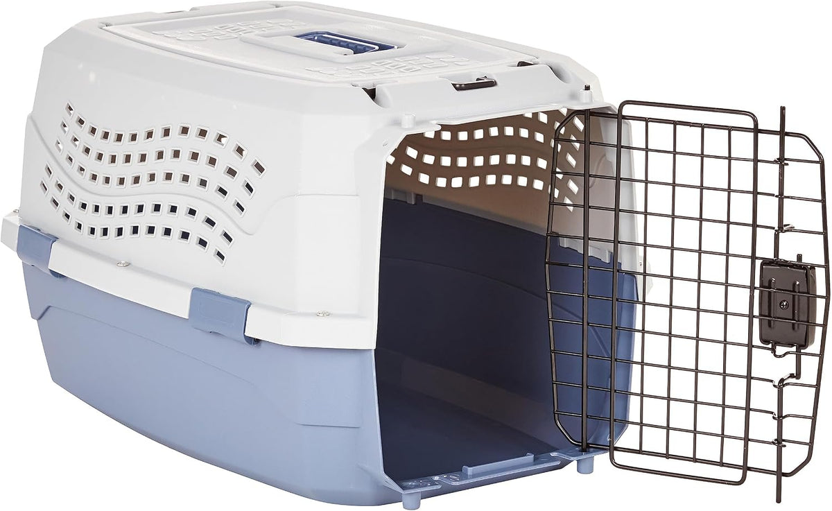 Gyvūnų transportavimo dėžė, AmazonBasics, mėlyna
