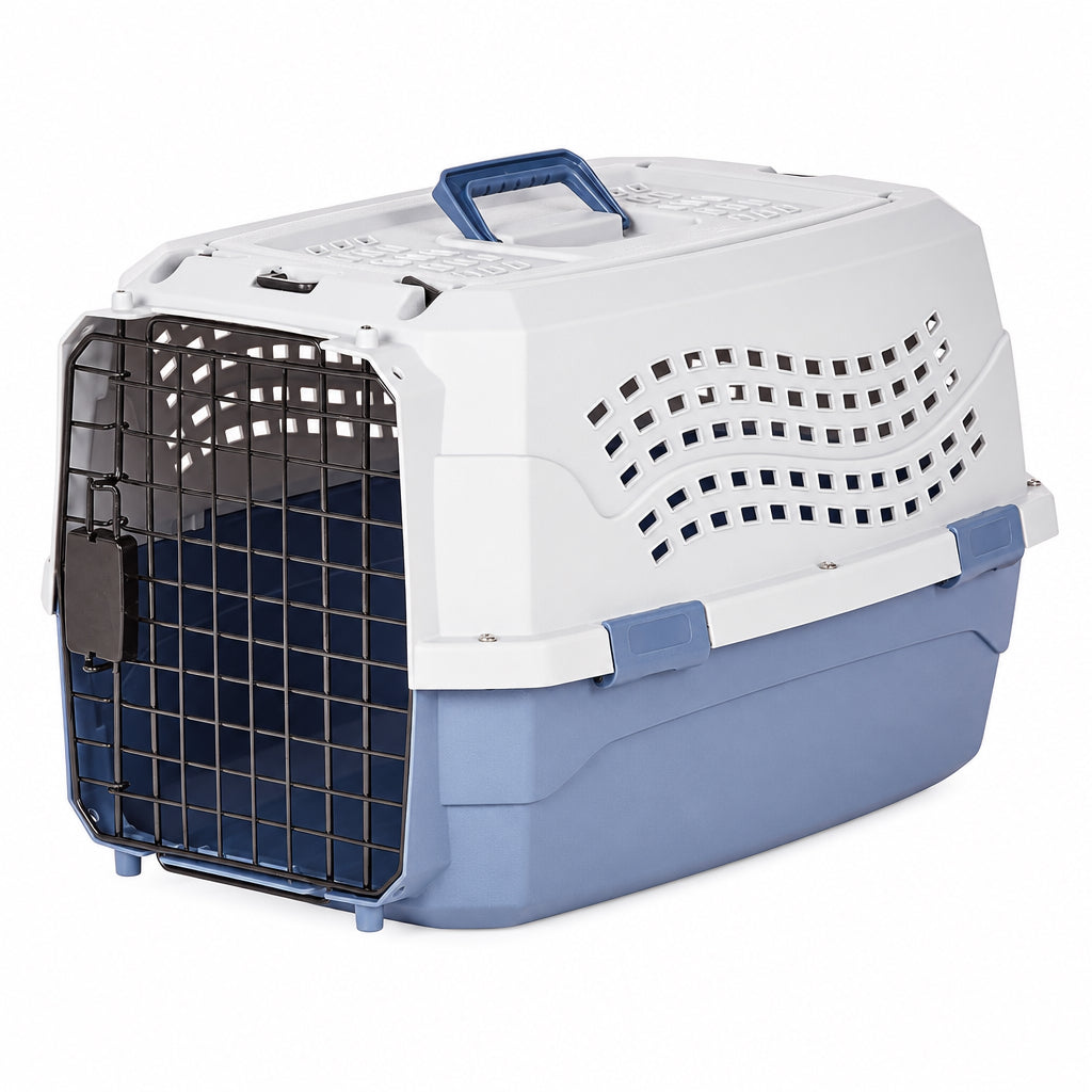 Gyvūnų transportavimo dėžė, AmazonBasics, mėlyna