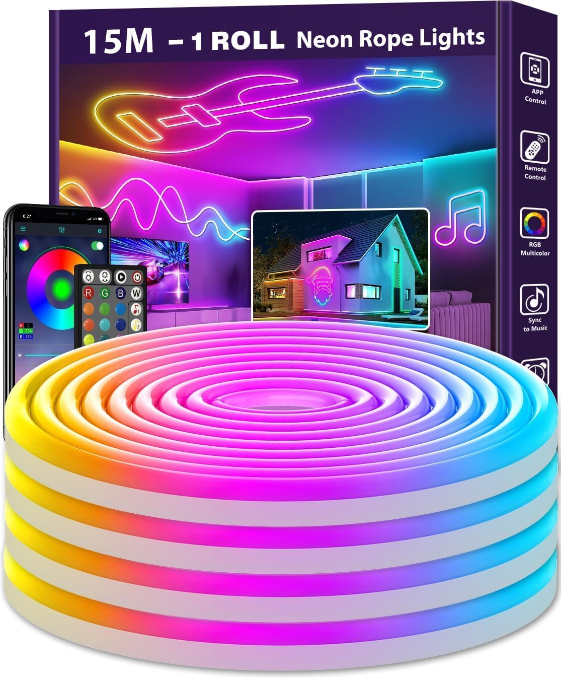 B001 Spalvota led juosta 15m. - PIGIUKAI