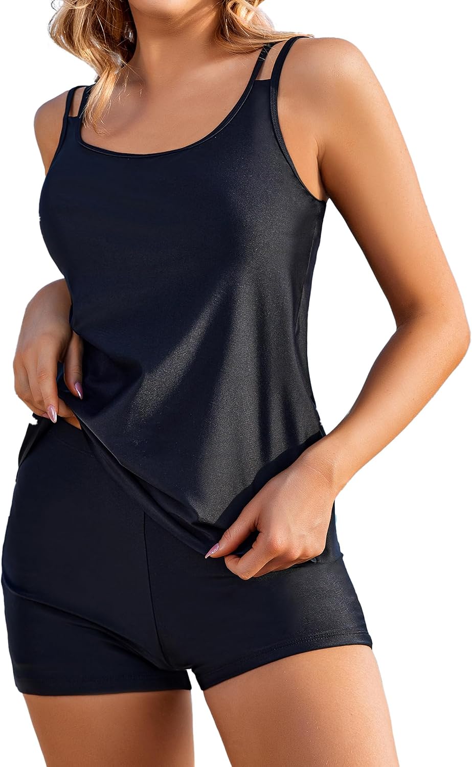 AI'MAGE tankini su šortukais, juoda, dydis XL