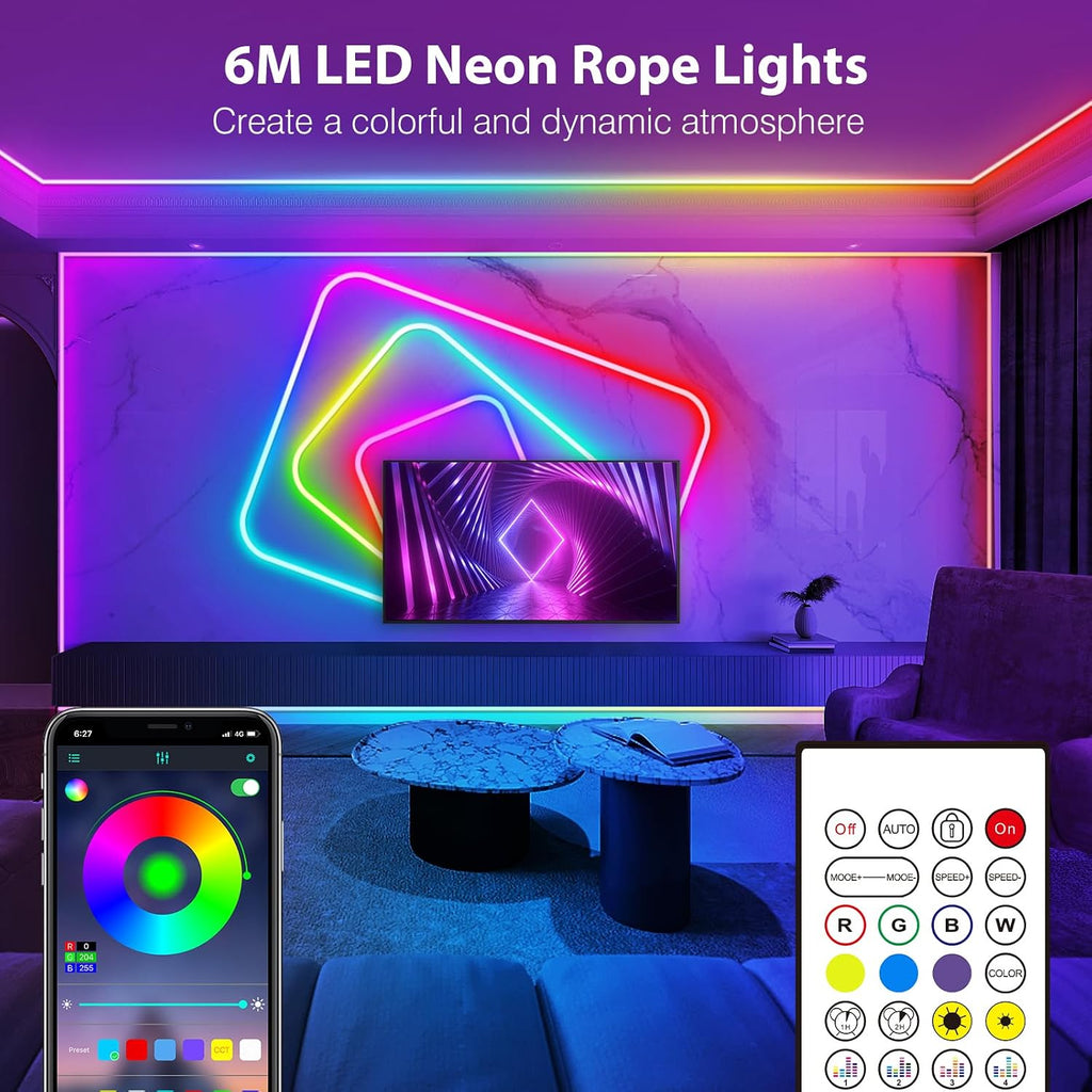 Neoninė led juosta 6 m