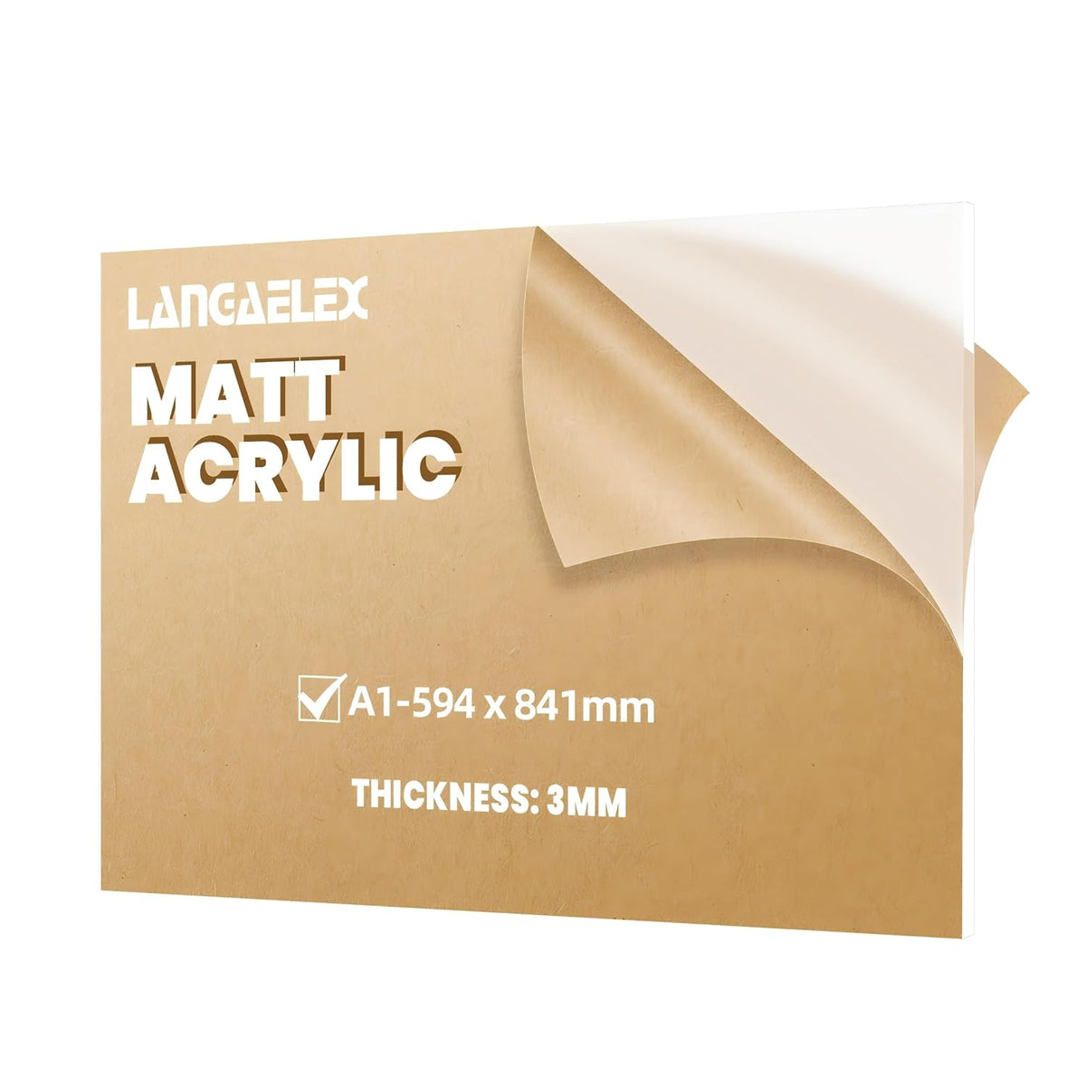 A949 Matinis A1 dydžio akrilo lakštas 594 × 841 mm - PIGIUKAI