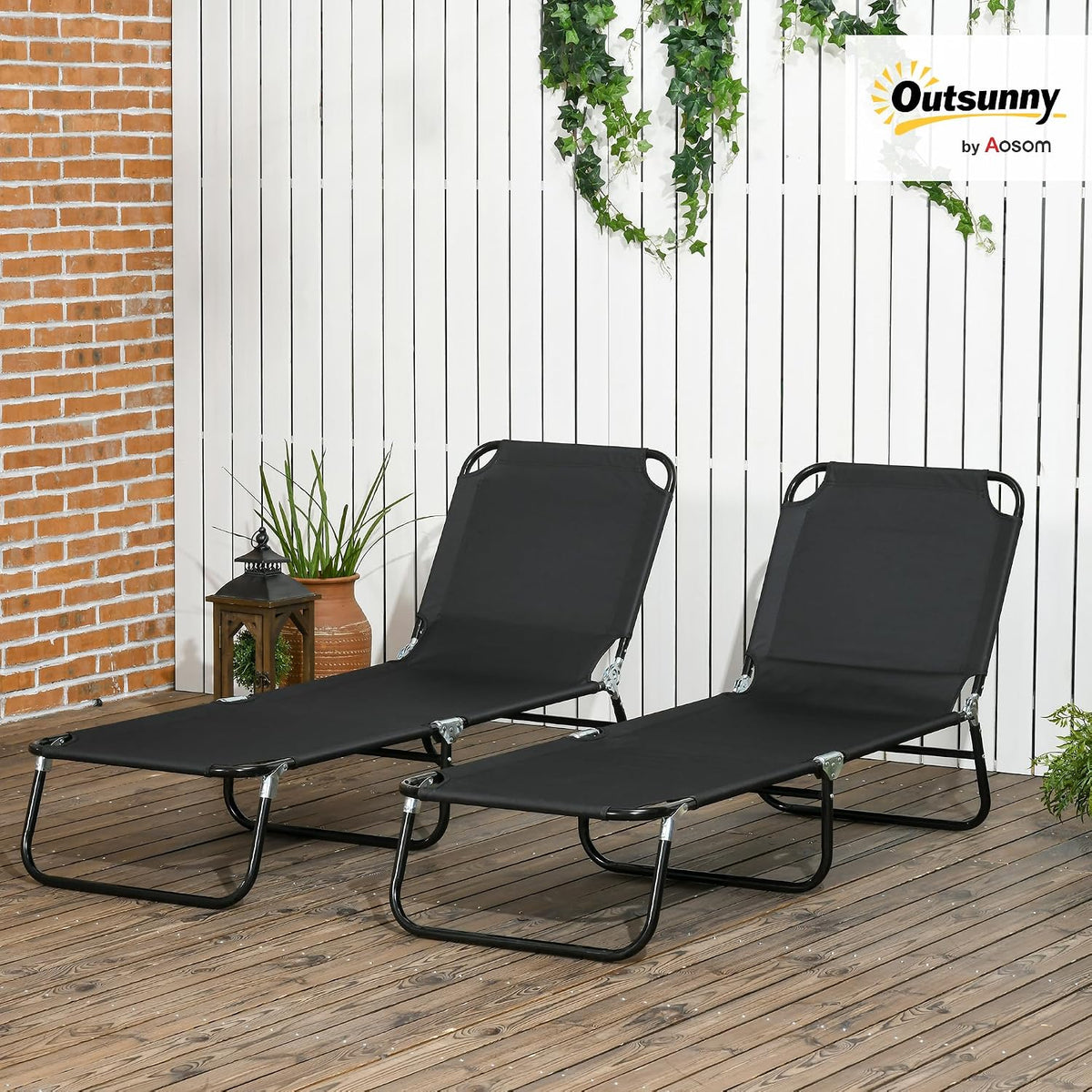 Outsunny sulankstomas gultas lauke