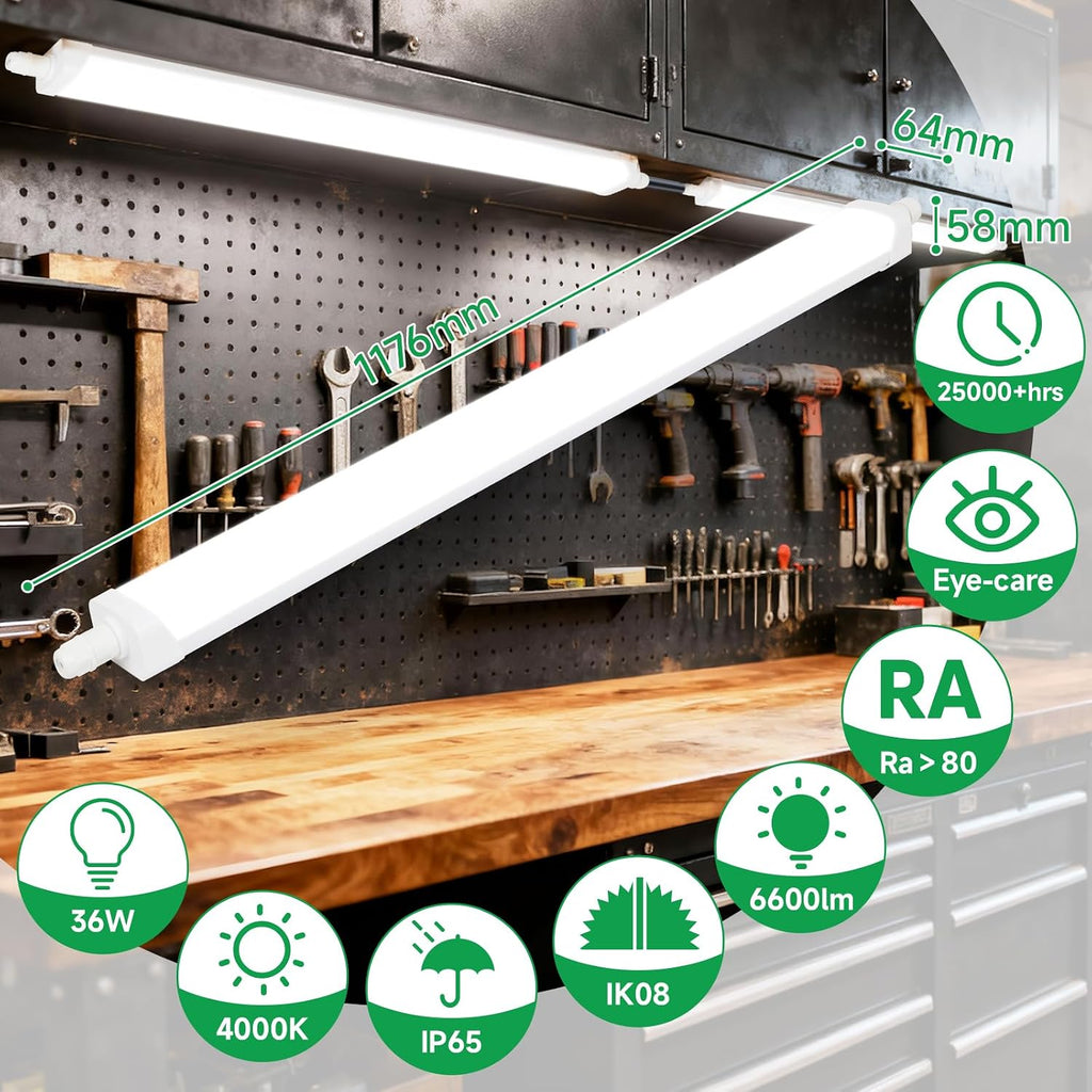 A999 Garažo led šviestuvai 2 vnt. - PIGIUKAI