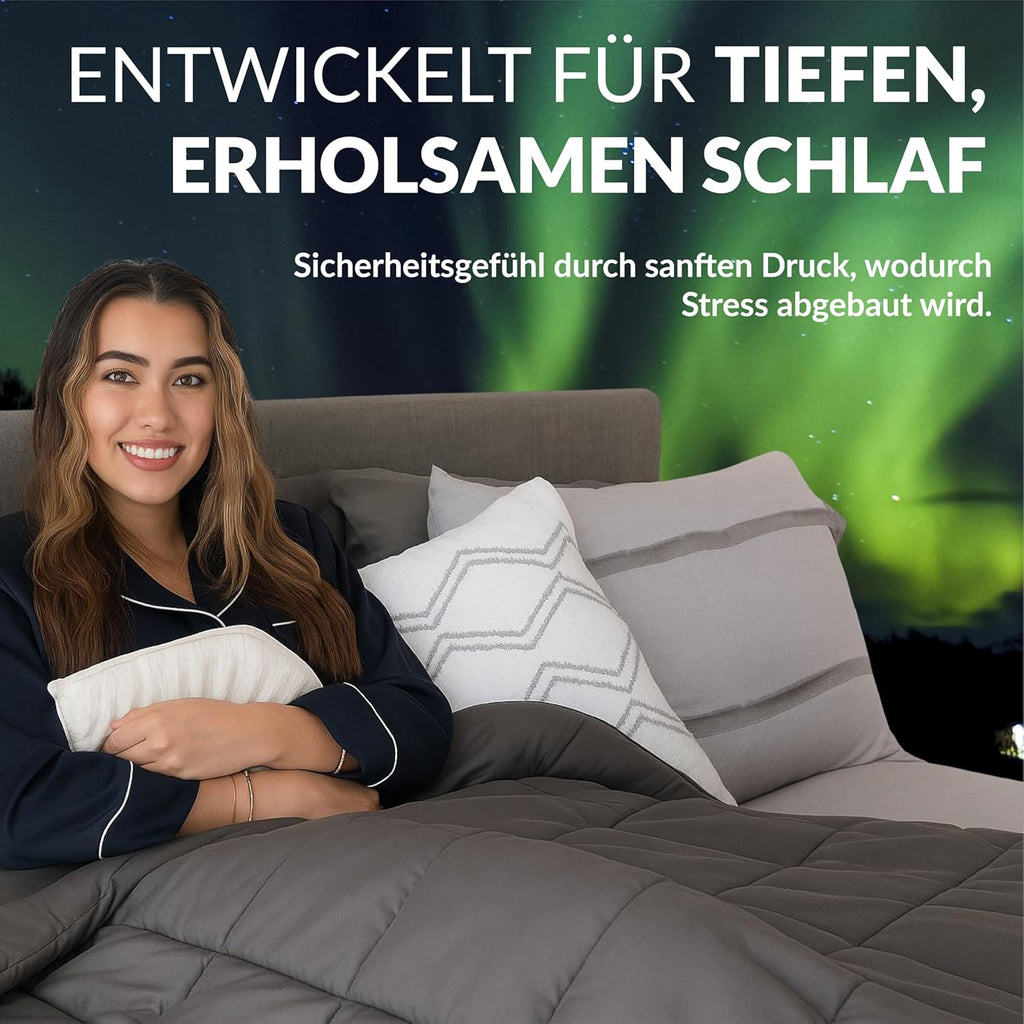 A961 Polar Night sunki antklodė suaugusiesiems, 150 x 200 cm, 9 kg, pilka - PIGIUKAI