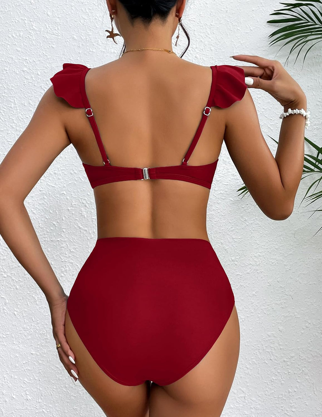 NR2 AI'MAGE bikinis, dvi dalys, raudonas, dydis XL - PIGIUKAI