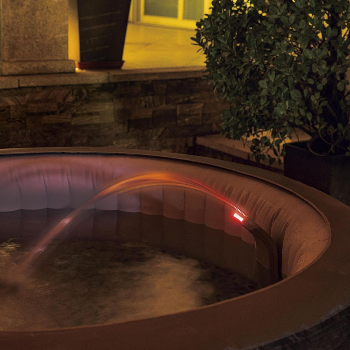 LED krioklio priedas spa baseinui, 7 spalvų apšvietimas, matmenys 46x17x10,4 cm, Bestway Lay-Z-SPA