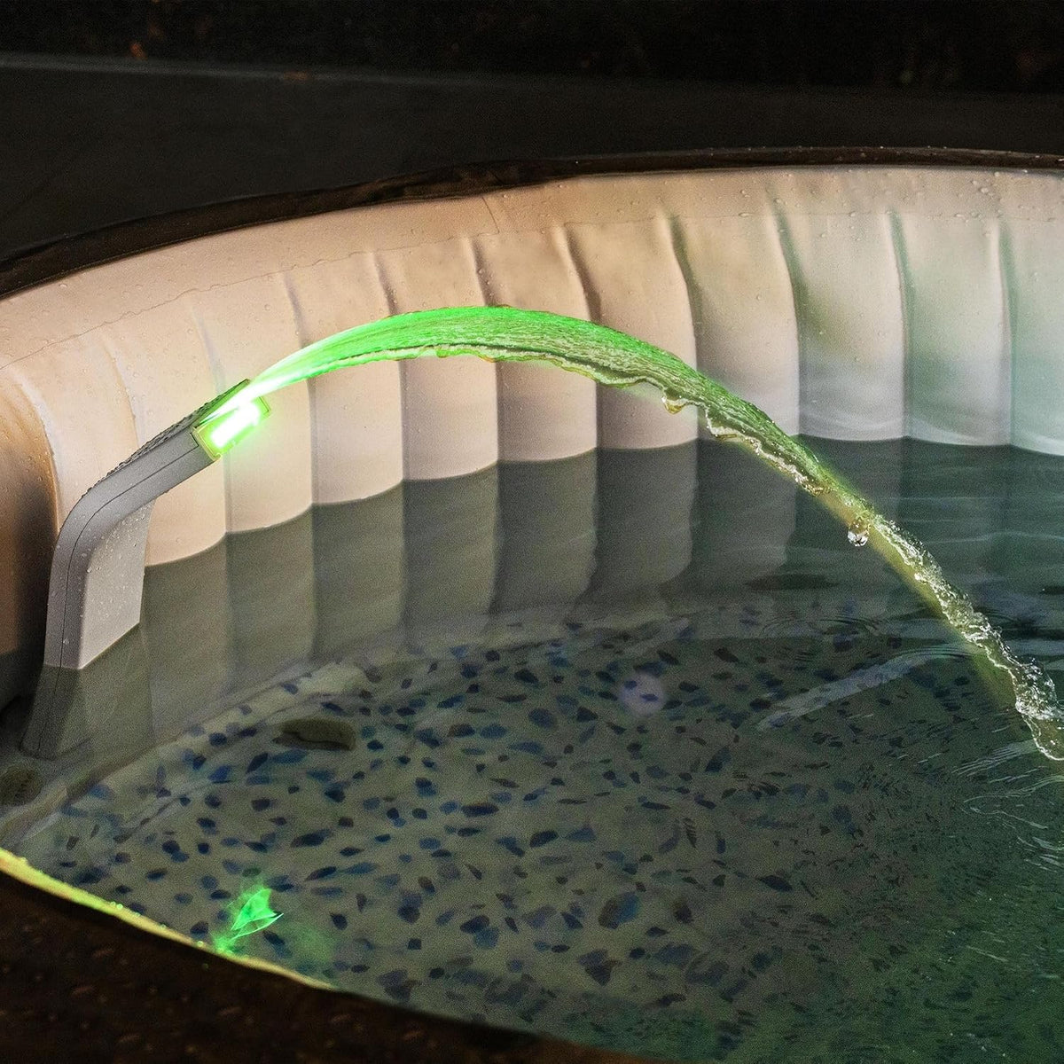 LED krioklio priedas spa baseinui, 7 spalvų apšvietimas, matmenys 46x17x10,4 cm, Bestway Lay-Z-SPA