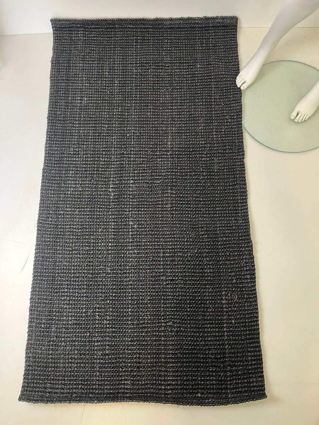 Džiuto kilimas HANIESTA, 80x150cm, juodas - PIGIUKAI