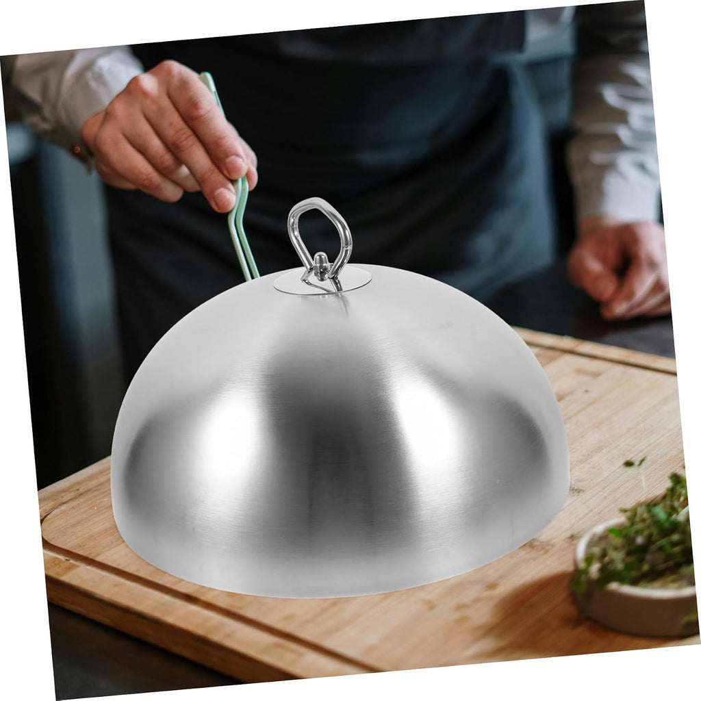 Nerūdijančio plieno maisto gaubtas sūriui lydyti, skersmuo 26cm - PIGIUKAI