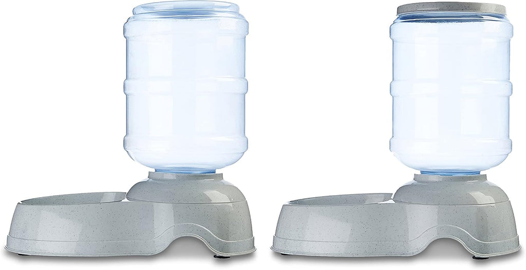 Didelė automatinė gyvūnų šėrykla ir girdyklos rinkinys, maistui 5.45kg vandeniui 9.5l - PIGIUKAI