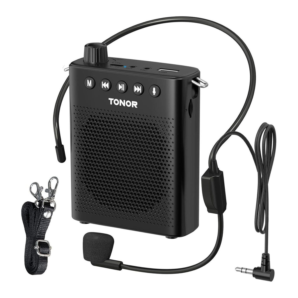 Įkraunama balso stiprintuvo sistema TONOR K10, 10W, Bluetooth 5.2, su laisvų rankų mikrofonu - PIGIUKAI