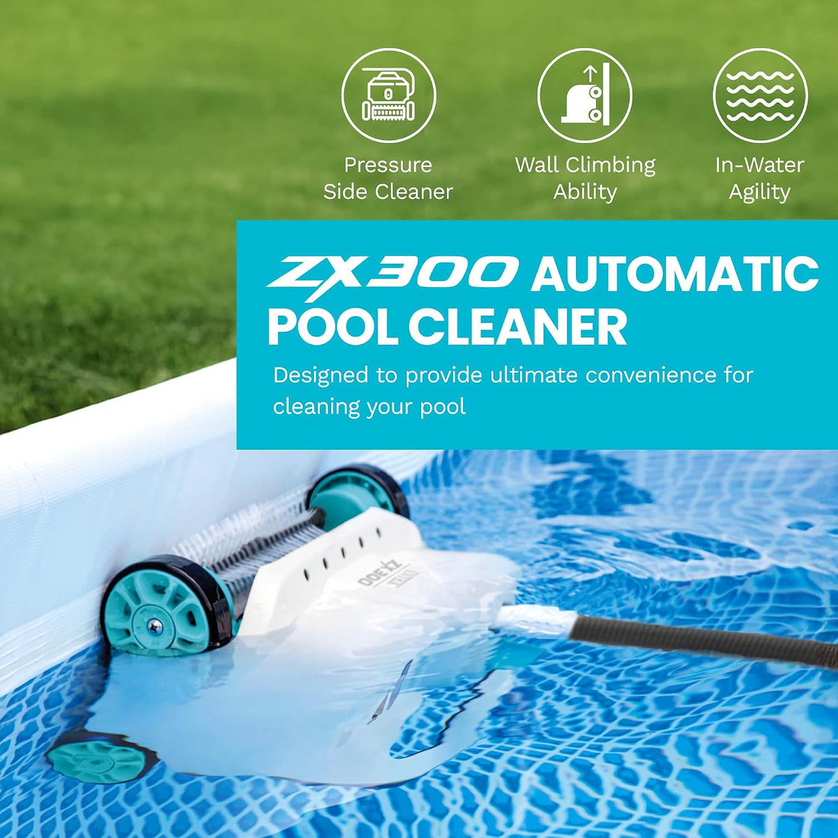 Automatinis baseino valymo siurblys Intex ZX300 Deluxe, žarna 6.5m - PIGIUKAI