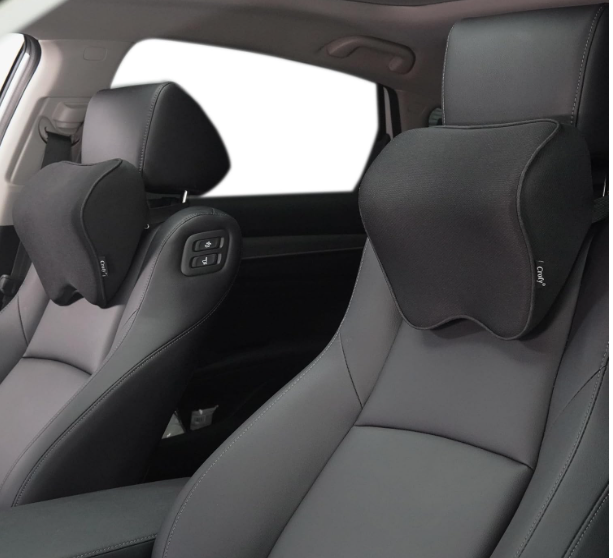 A113 Crofy 2 pcs. car neck pillows, Black