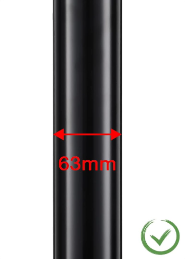 A134 Black awning pole set