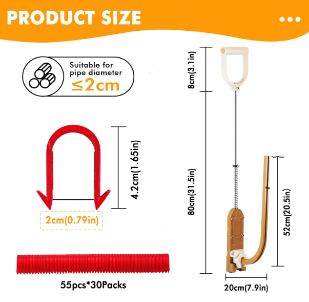 A135 šildymo vamzdžių tvirtinimo įrankis
