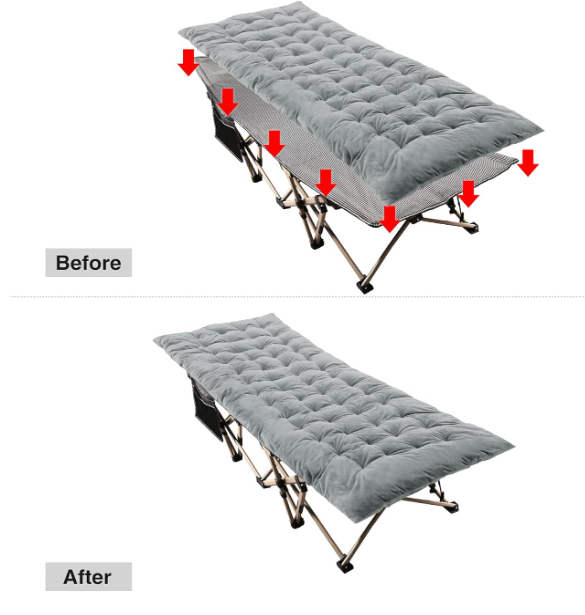 A144 Folding bed with mattress