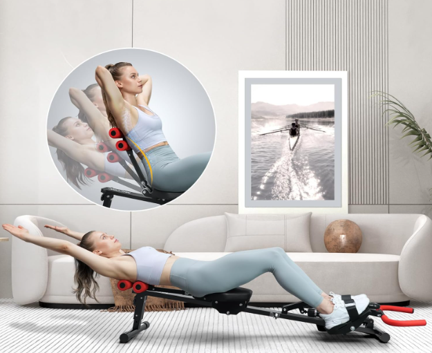 A148 Micyox kompaktiška hidraulinė irklavimo mašina – viso kūno treniruotė namuose