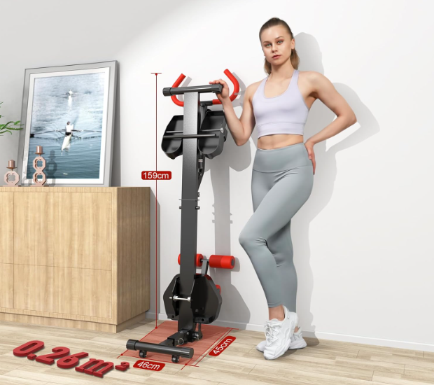 A148 Micyox kompaktiška hidraulinė irklavimo mašina – viso kūno treniruotė namuose