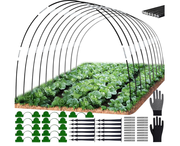 A107 Tunnel greenhouse hoops 18pcs black