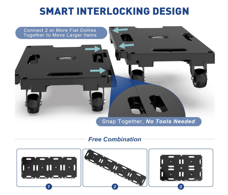 A110 Ronlap furniture moving platforms with wheels – 4 pcs.