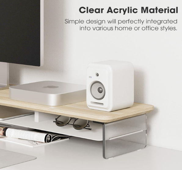 A157 Dvigubas/Trijų Monitorių Stovas su Lentyna