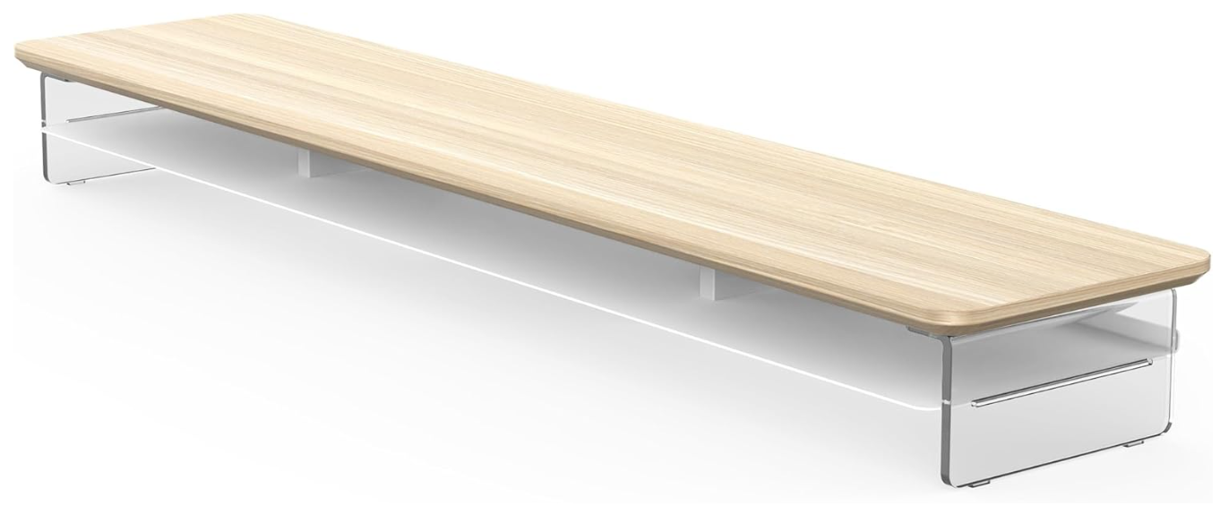 A157 Dvigubas/Trijų Monitorių Stovas su Lentyna