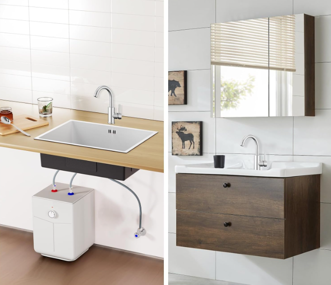 A43 Žemo slėgio virtuvės / vonios maišytuvas