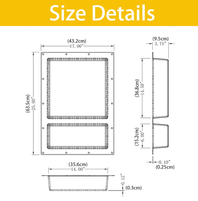 A52 Vidinė niša vonios kambariui