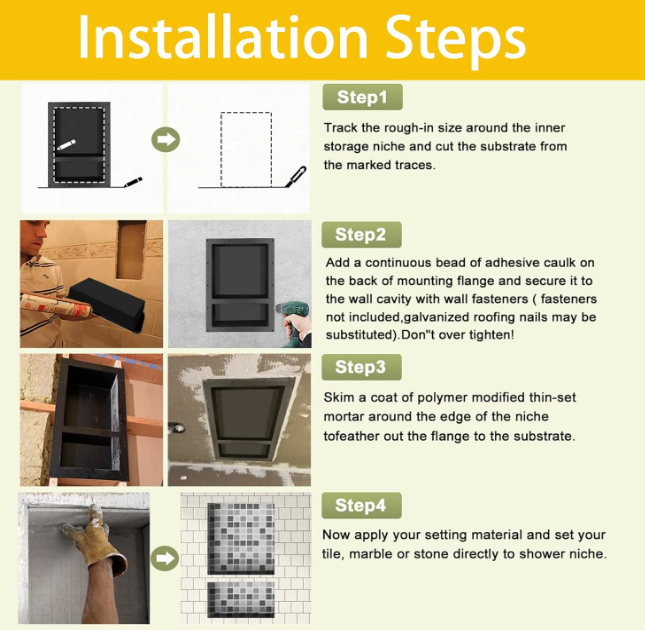 A52 Vidinė niša vonios kambariui