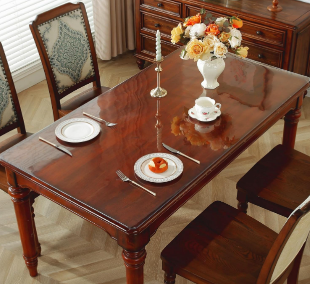 A55 Aukštos kokybės skaidrus stalo užtiesalas