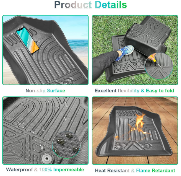 A58 Prabangūs TPE kilimėliai Jeep Renegade / Fiat 500X – visapusiška apsauga visais metų laikais