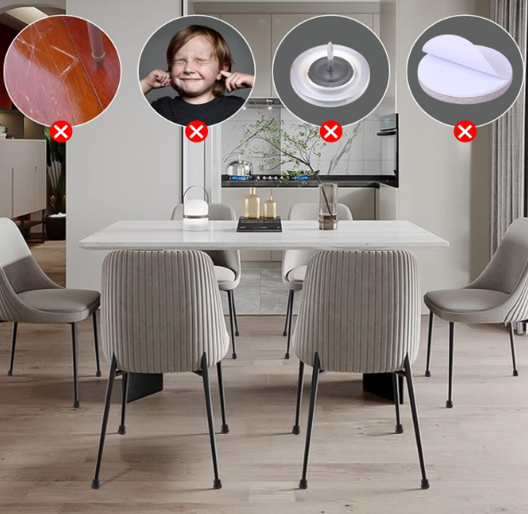 Silikoninė baldų kojelių apsauga (7vnt.)