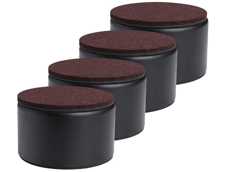 Patvarūs 7cm plieniniai baldų paaukštinimai