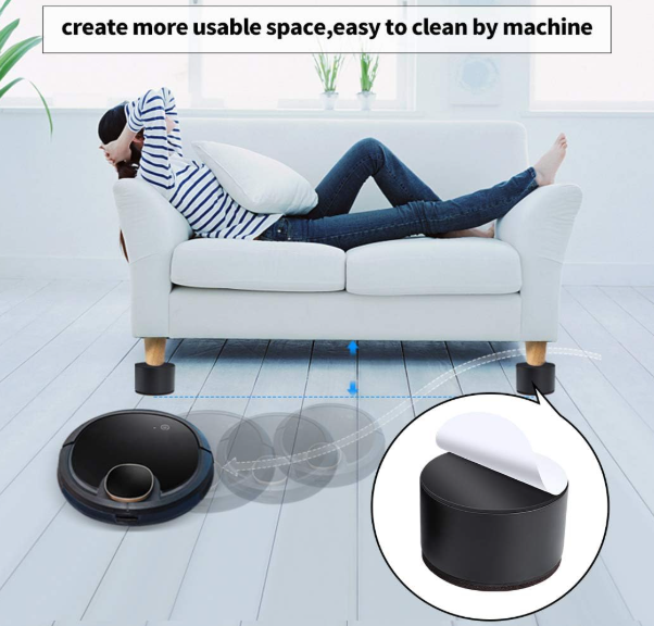 Patvarūs 7cm plieniniai baldų paaukštinimai