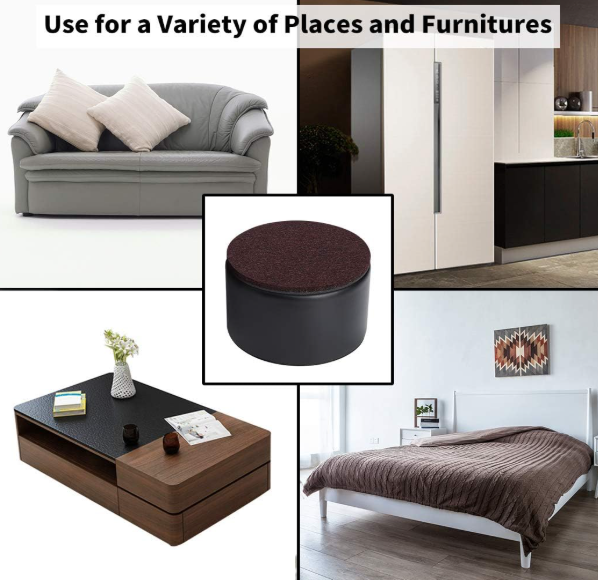 Patvarūs 7cm plieniniai baldų paaukštinimai