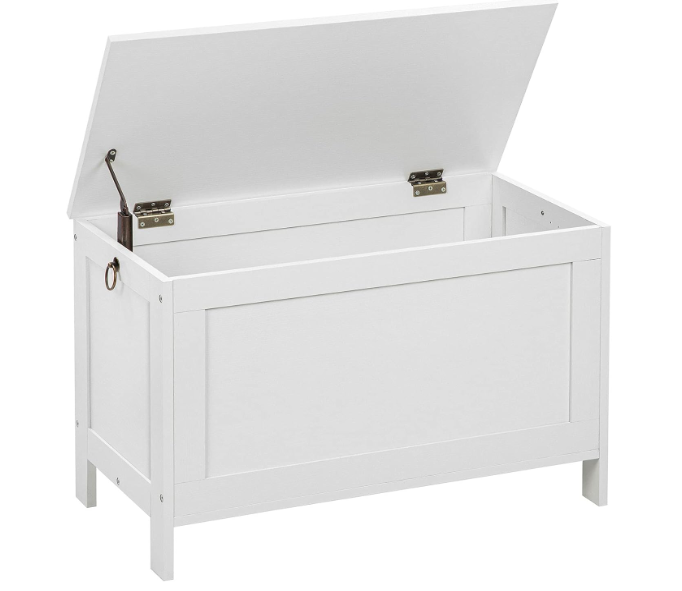 A15 Stilingas baltas daiktų suoliukas su retro dizainu Hoobro.