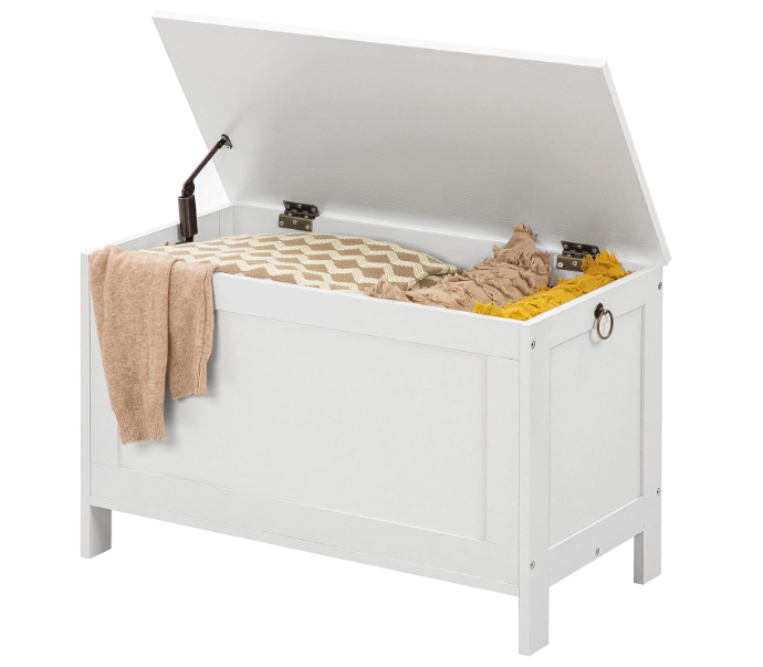 A15 Stilingas baltas daiktų suoliukas su retro dizainu Hoobro.