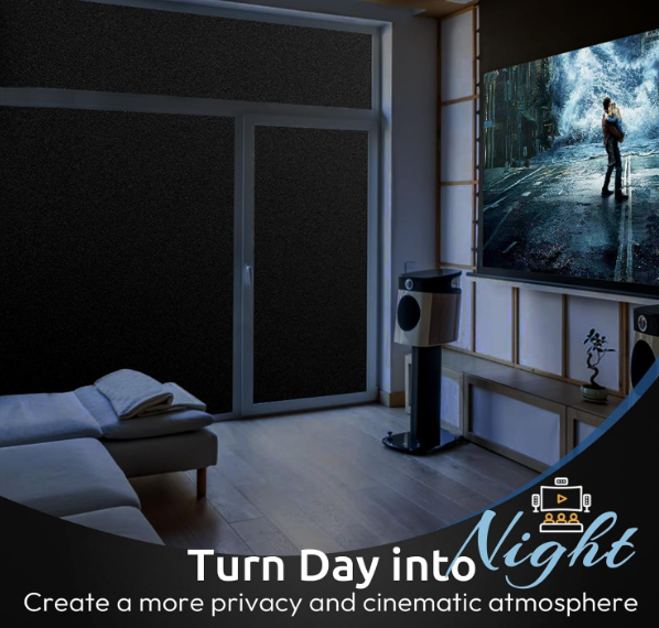 A162 Juodas kino lipdukas