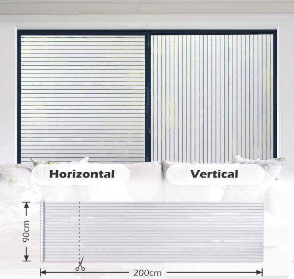 A164 Stilinga dryžuota langų plėvelė