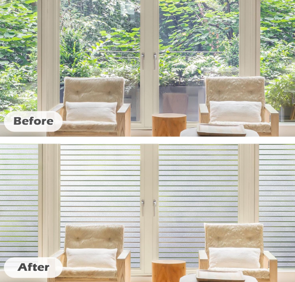 A164 Stilinga dryžuota langų plėvelė