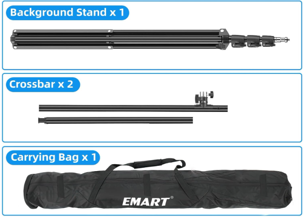 A190 Lengvas fonų stovas iš aliuminio lydinio