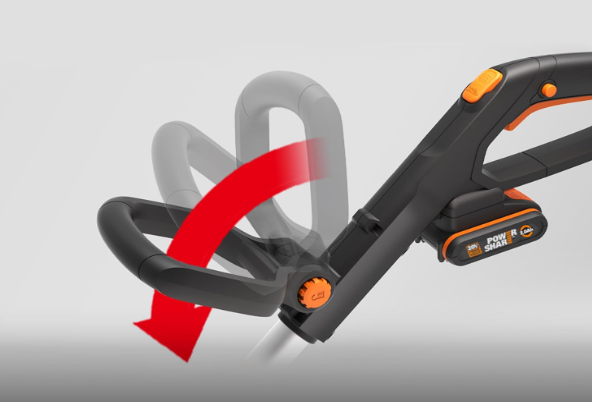 A191 Worx akumuliatorinė žoliapjovė 20 V – 3 viename: žoliapjovė, mini vejapjovė ir kraštų kirpimo įrankis