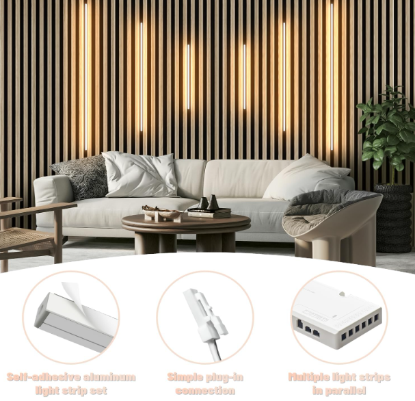 A195 Įleidžiamų LED šviestuvų rinkinys