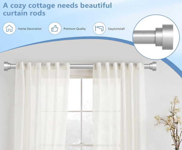 A176 Sidabrinis reguliuojamas karnizas 88–160 cm