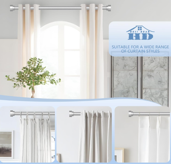 A176 Sidabrinis reguliuojamas karnizas 88–160 cm